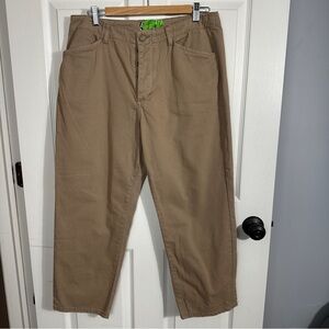 NEW. SR vs Sandrine Rose/Free People tan denim trouser size 31, streetwear